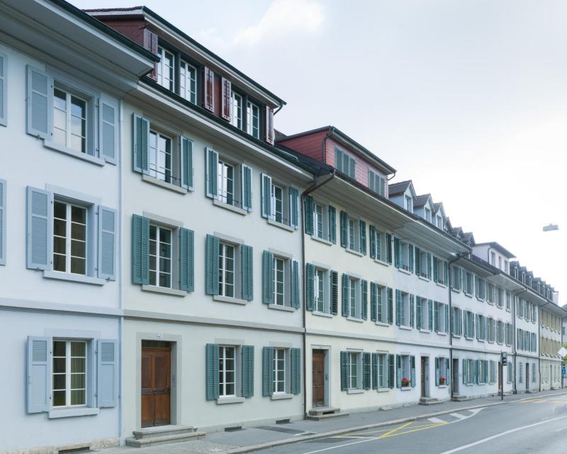 Altstadthaus Aarau an der Laurenzenvorstadt mit denkmalgeschützter Fassade