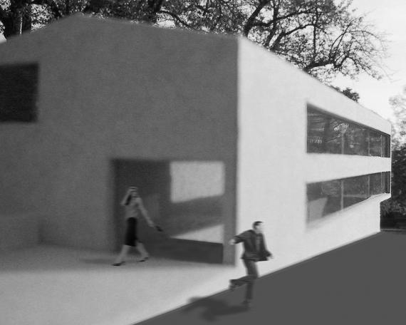 Wettbewerb Schulhaus Nauen in Dürnten neues Schulhaus mit Eingangsbereich in Zusammenarbeit mit Kissling Roth Architekten 