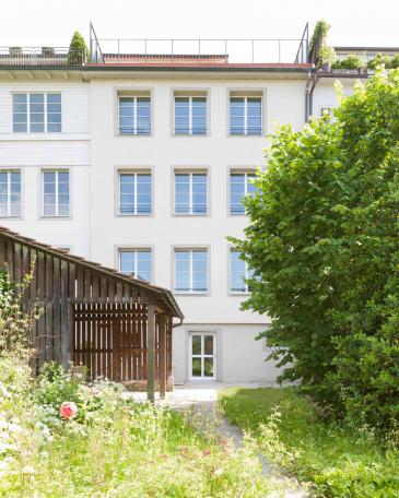 Altstadthaus Aarau an der Laurenzenvorstadt mit Gartenfassade