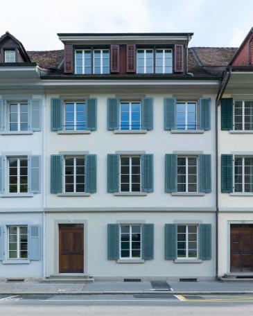 Altstadthaus Aarau an der Laurenzenvorstadt mit denkmalgeschützter Fassade 