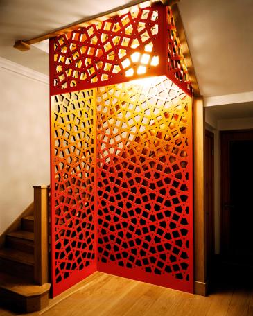 Staircase installation London ground floor with lantern installation